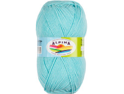 Пряжа ALPINA VERA №06 голубая 55% акрил, 45% хлопок 5 шт х 100 гр, 280 м +/- 15 м