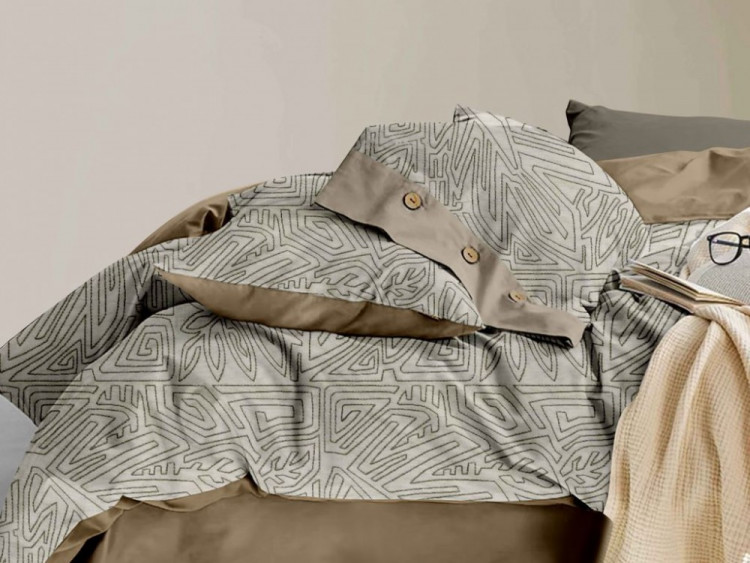 Постельное белье из фланели ASABELLA 2066-6 50х70 (2шт) и 70х70 (2шт) евро