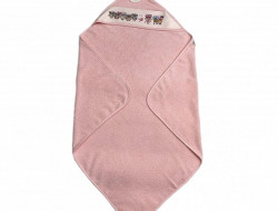 Полотенце детское махровое с уголком KARVEN D037 BASKILI KUNDAK pembe v2 90х90