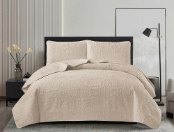 Покрывало тонкое велюровое TANGO CASABLANCA светло-бежевое 180х240