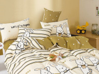 Постельное белье из твил-сатина TANGO rabbit 70х70 (2шт) 1,5-спальное Постельное белье из твил-сатина TANGO rabbit 70х70 (2шт) 1,5-спальное