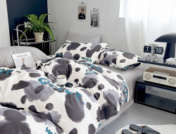 Постельное белье из сатина TANGO пятна 50х70 (2шт) 2-спальное