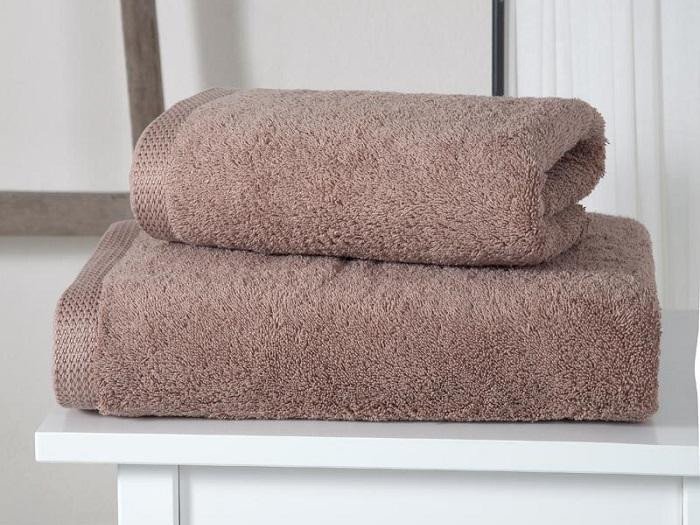 Полотенце махровое плотное KARNA APOLLO бежевое 70х140