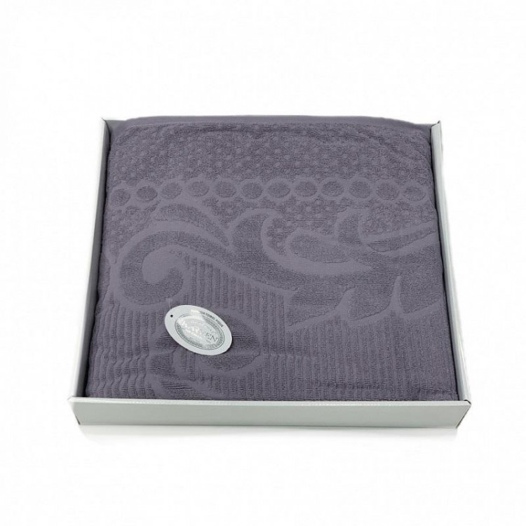 Плед из хлопка махровый KARVEN P960 ESTER V10 лиловый 160х220