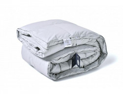 Одеяло из серого гусиного пуха с бортиком BELPOL SATURN GRAY 140х205 теплое