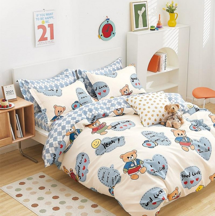 Постельное белье двухстороннее из твила TANGO TPIG-1628 50х70 (1шт), 70х70 (1шт) 1,5-спальное