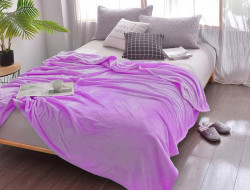 Плед однотонный из микрофибры TANGO ALLEGRIA AL-13 розовый 200х220