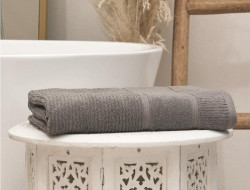 Полотенце махровое TAC DORA GRAY серое 50х90