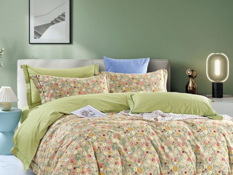 Постельное белье из сатина ASABELLA 1984-6 50х70 (2шт) и 70х70 (2шт) евро