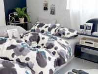 Постельное белье из сатина TANGO пятна 70х70 (2шт) 2-спальное Постельное белье из сатина TANGO пятна 70х70 (2шт) 2-спальное