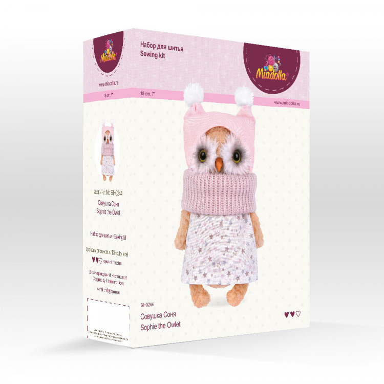 Набор для изготовления игрушки Miadolla BI-0244 Совушка Соня