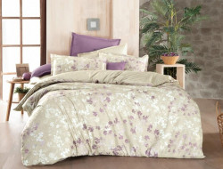 Постельное белье из поплина SAREV FANCY N193 ENOLA V1-BEJ 50х70 (1шт) 1,5-спальное