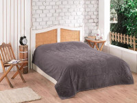 Плед из хлопка махровый KARVEN P960 ESTER V11 темно-лиловый 160х220