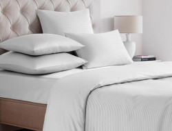 Пододеяльник из страйп-сатина SAILID ST-3-150х215 белый 150х215