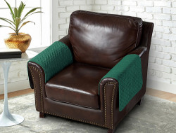 Накидка на подлокотники из микрофибры TANGO SOFA зеленая 70x70 (1шт)