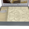 Постельное белье из жаккарда с оборкой KARVEN N005-601 50х70 (2шт), 70х70 (2шт) семейное