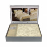 Постельное белье из жаккарда с оборкой KARVEN N005-601 50х70 (2шт), 70х70 (2шт) семейное