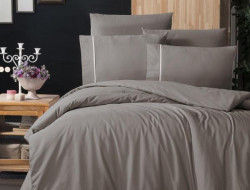 Постельное белье из DELUXE ранфорса KARVEN N028 ALISA MINK 50х70 (2шт) 1,5-спальное