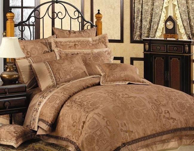 Постельное белье из жаккарда ASABELLA 574-4 50х70 (2шт) евро