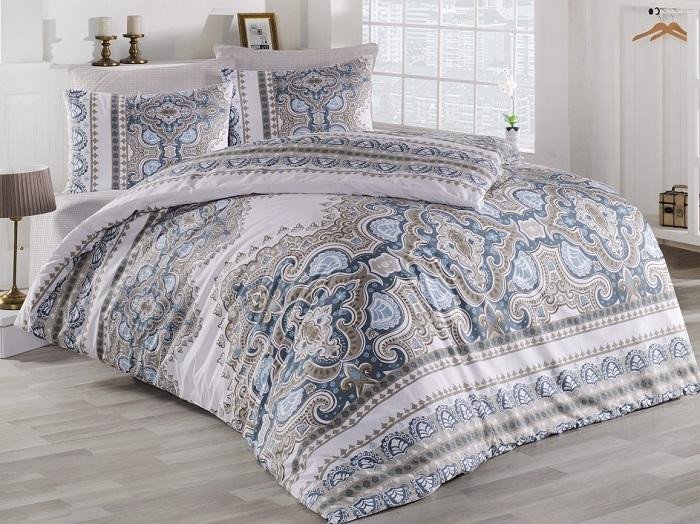 Постельное белье ALTINBASAK RANFORCE MASAL коричневое 50х70 евро