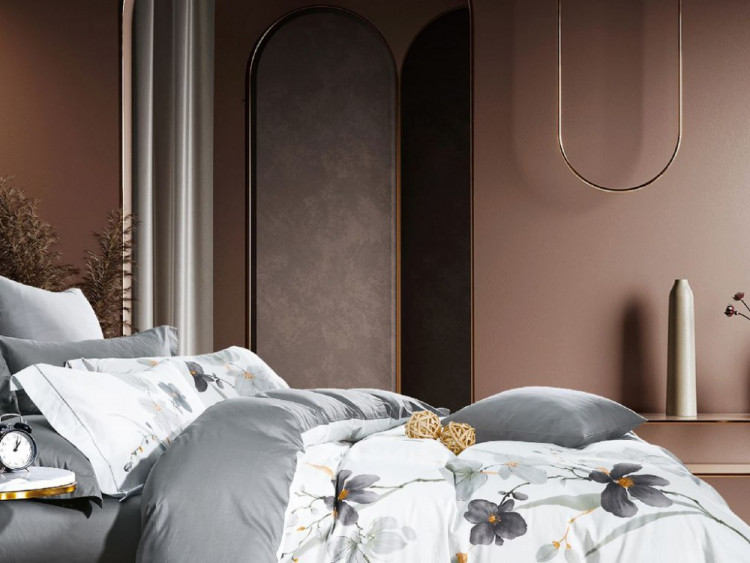Постельное белье из египетского хлопка ASABELLA 1536-6 50х70 (2шт) и 70х70 (2шт) евро