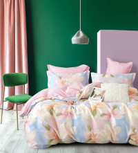 Постельное белье из твил-сатина TANGO акварель 50х70 (1шт), 70х70 (1шт) 1,5-спальное