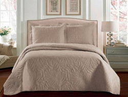 Покрывало с наволочками тонкое из микрофибры TANGO TRM MARRAKECH темно-бежевое 240х260