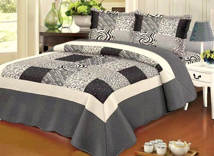 Покрывало с наволочками из полиэстера TANGO PATCHWORK PW-81 230х250