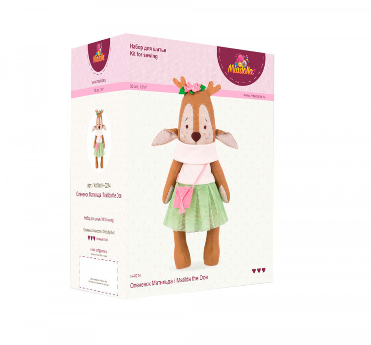 Набор для изготовления игрушки Miadolla H-0214 Олененок Матильда