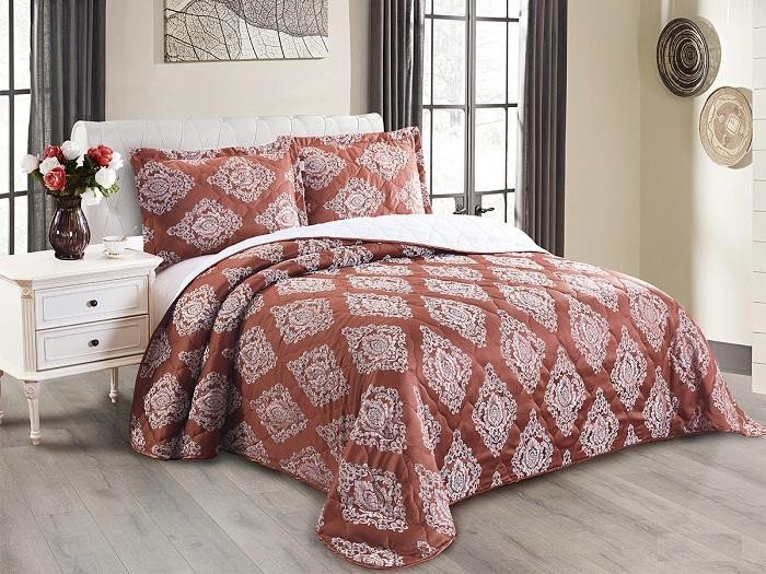 Покрывало стеганое жаккардовое с наволочками CLEO VERSAILLES-007 240х260Н