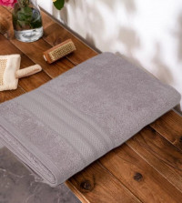 Полотенце махровое хлопковое KARVEN PETEK BORDUR DUZ H5159 LUX COTTON lila 50х90