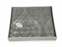 Плед из хлопка махровый KARVEN P962 CORNELY V9 зеленый 160х220