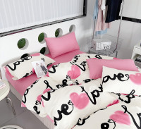 Постельное белье из сатина TANGO признание в любви 50х70 (2шт) 2-спальное