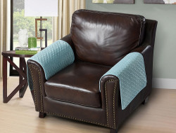 Накидка на подлокотники из микрофибры TANGO SOFA бирюзовая 70x70 (1шт)