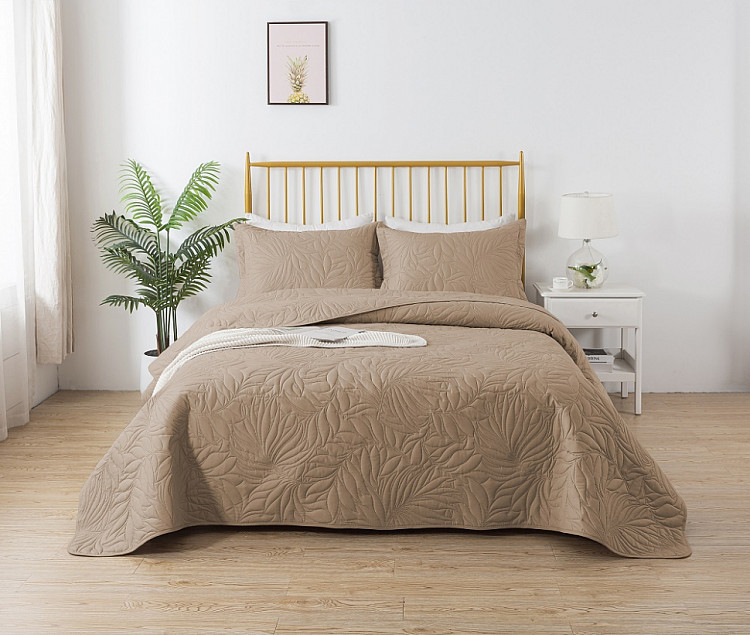 Покрывало тонкое из микрофибры TANGO TRM MARRAKECH темно-бежевое 240х240