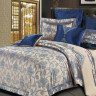 Постельное белье из жаккарда с оборкой KARVEN N008-632 50х70 (2шт), 70х70 (2шт) евро