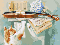 Набор для раскрашивания по номерам ФРЕЯ PNB/R1 №82 Любопытство 50х40 см