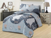 Постельное белье из твила с одеялом TANGO PRIMAVERA W-60 50х70 (1шт), 70х70 (1шт) 1,5-спальное
