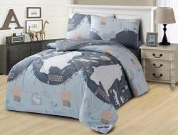 Постельное белье из твила с одеялом TANGO PRIMAVERA W-60 50х70 (1шт), 70х70 (1шт) 1,5-спальное