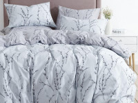 Постельное белье двухстороннее из твил-сатина SAILID BP-174-1 1,5-спальное