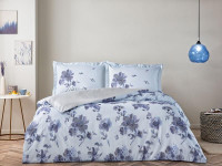 Постельное белье из сатина TAC HENNIE темно-синее евро