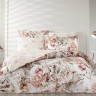 Постельное белье из сатина люкс TAC DELUX PREMUIM DIGITAL GIARDINI пудра евро