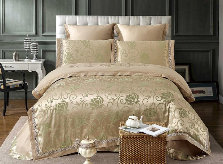 Постельное белье жаккардовое CRISTELLE TJ-78 50х70 (2шт), 70х70 (2шт) евро