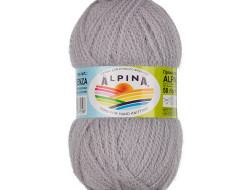Пряжа ALPINA ALPACA TRENZA №04 светло-серая 90% альпака, 10% полиамид 4 шт х 50 гр, 150 м +/- 8 м