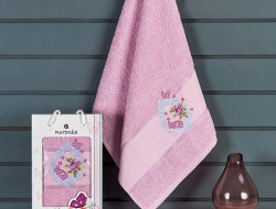 Полотенце махровое BRENTIS сиреневое 50х90 в коробке