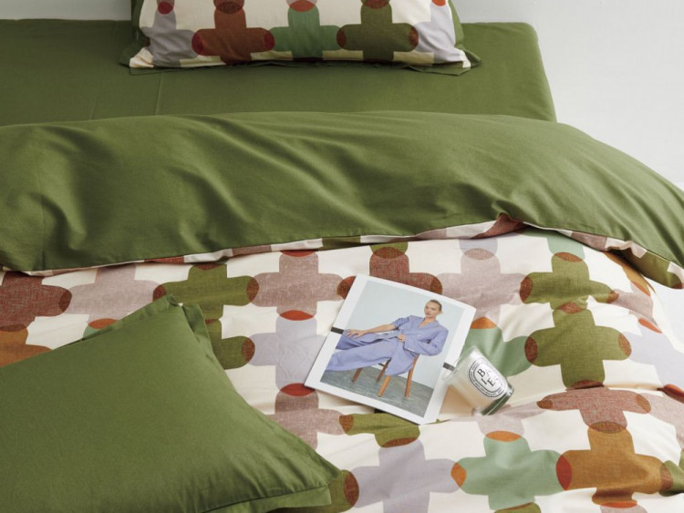 Постельное белье из сатина ASABELLA 1881-4S 50х70 (1шт) и 70х70 (1шт) 1,5-спальное