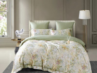 Постельное белье фланелевое из тенсела ASABELLA Весенняя нега 50х70 (2шт), 70х70 (2шт) семейное