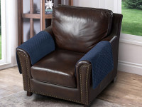 Накидка на подлокотники из микрофибры TANGO SOFA синяя 70x70 (1шт)