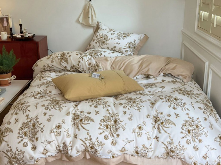 Постельное белье из сатина ASABELLA 1991-6 50х70 (2шт) и 70х70 (2шт) евро