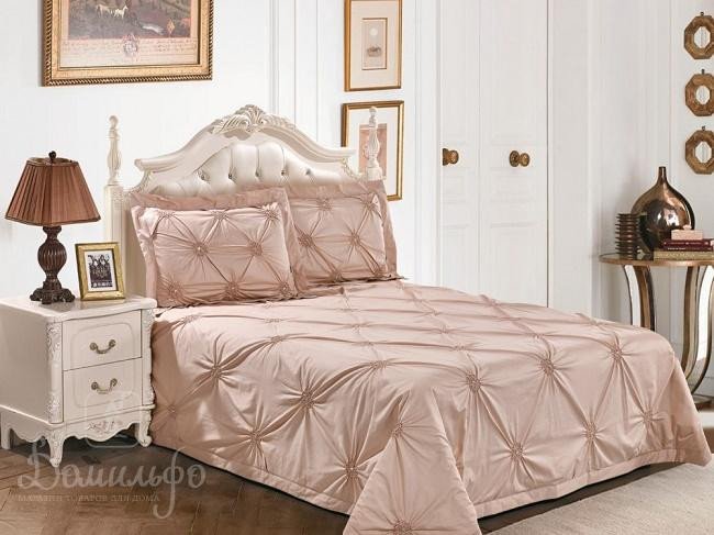 Покрывало с наволочками стеганное из жаккарда ASABELLA 682C-2B 240х260